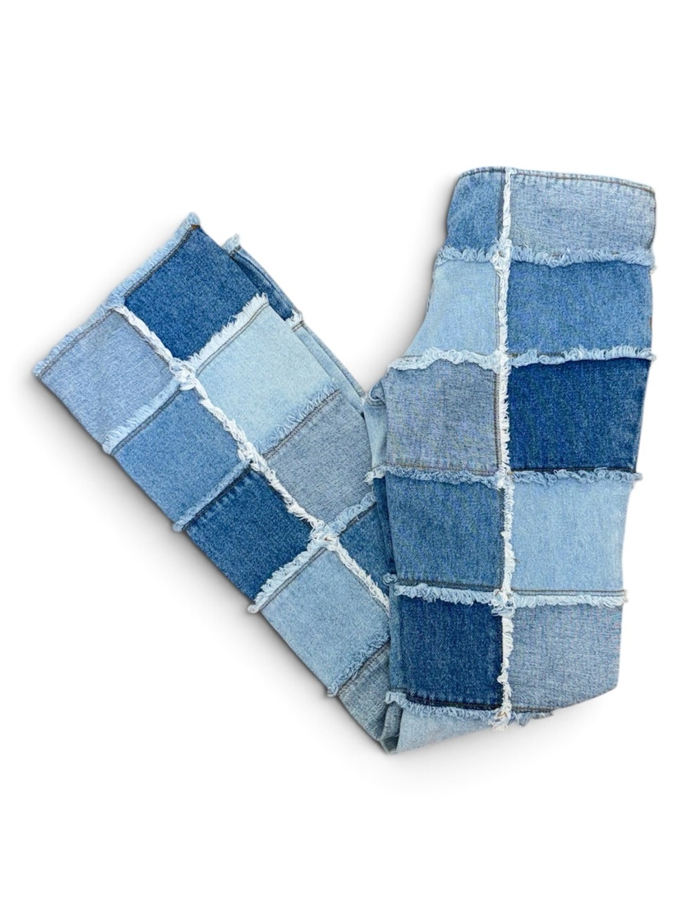 Authentic Y2K Zana•Di Patchwork Super Low-Rise Flare Jeans - Picture 3 of 7
